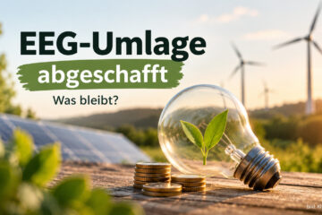 Windräder mit Glühlampe EEG Umlage