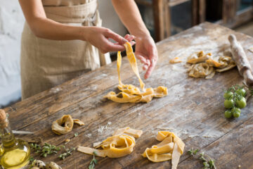 Pasta in der Küche selbst machen